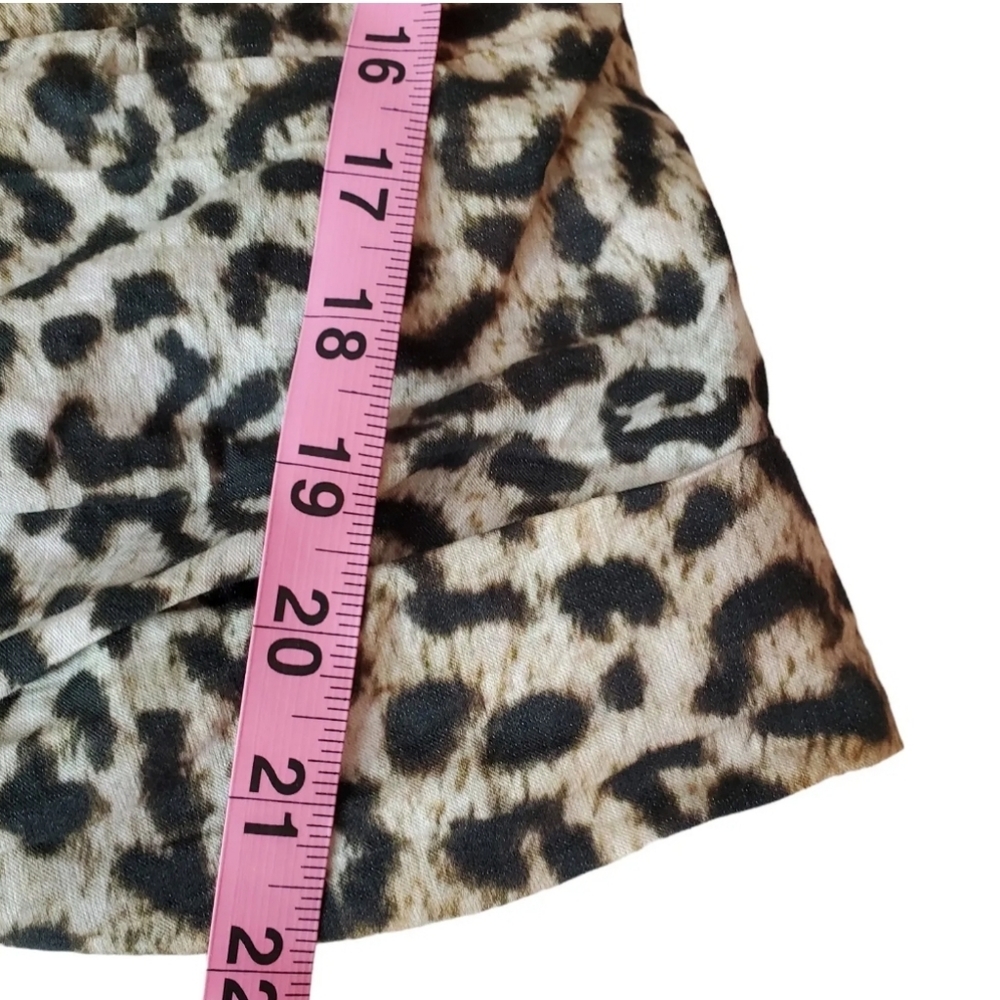 NEW Revolve Nicole Miller Top Petite Small Off Shoulder Leopard Puff Sleeves PS‎ - Picture 11 of 12